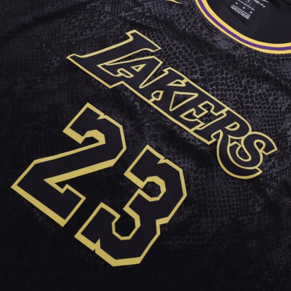 Men's Los Angeles Lakers LeBron James #23 Black Swingman Jersey - City Edition-Pro Kit Vault | Brand New 26/27 Sports Jerseys